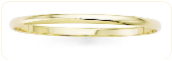 Premium Quality 4mm Solid 14k Gold Slip-On Bangle