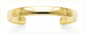 Engraved Premium Quality 8mm Solid 14k Gold Cuff Bracelet