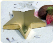 Engraved Gold Plated Star Paperweight