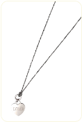 Sterling Silver Heart Dangle Necklace