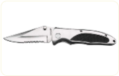 Engraved Maxam Liner Lock Knife with Aluminum Handle and Rubber Inlay