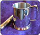 Engraved Polished Stainless Steel Tankard, 20 oz.