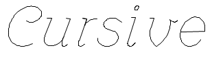 Cursive Font Sample