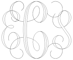 Interlocking Script Monogram Sample