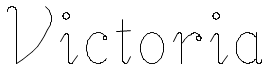 Victoria Font Sample