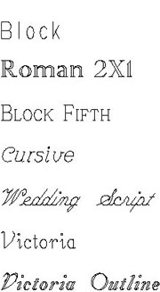 Non-Monogram fonts